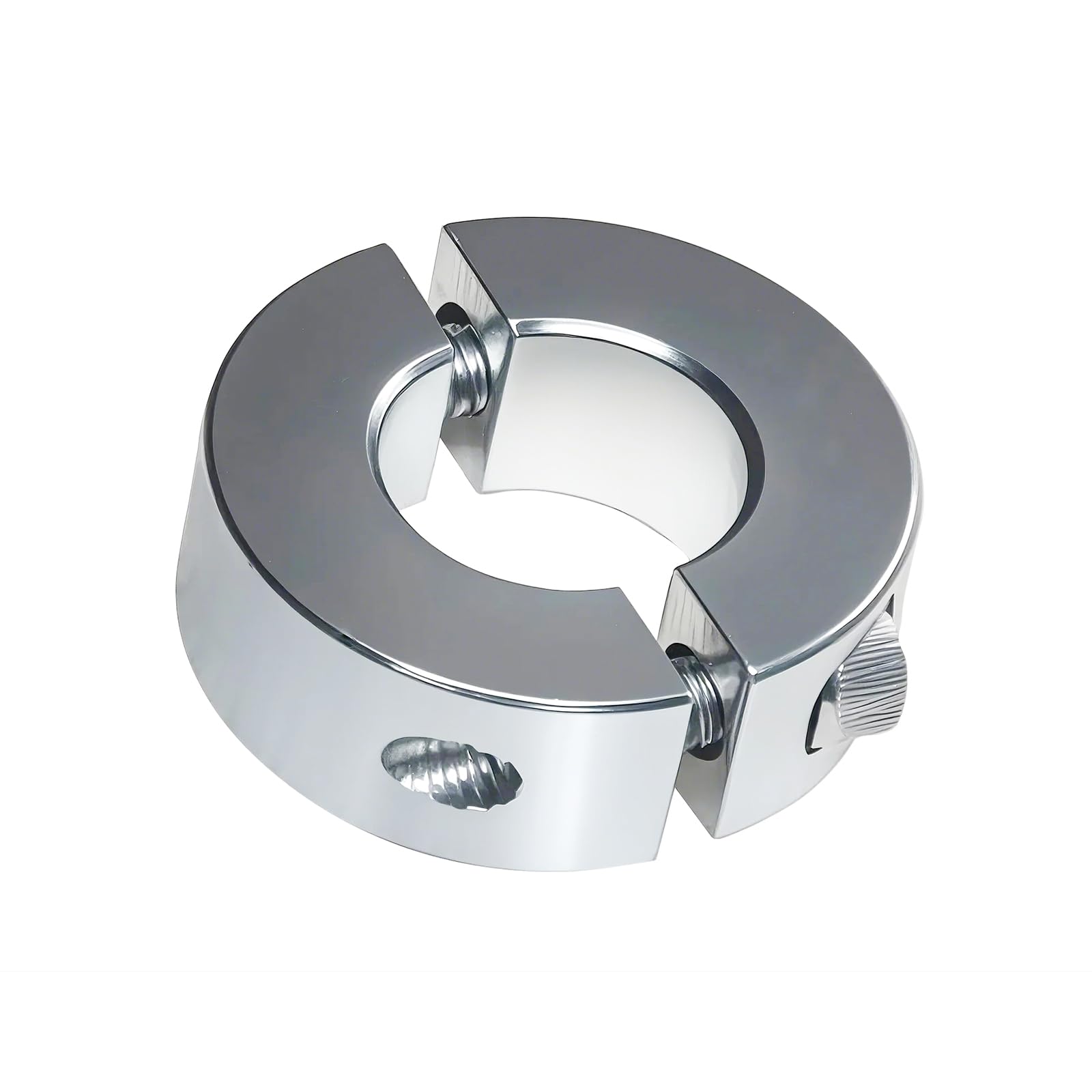 45 Carbon Steel Zinc Plated Double Split Clamp-On Shaft Collars