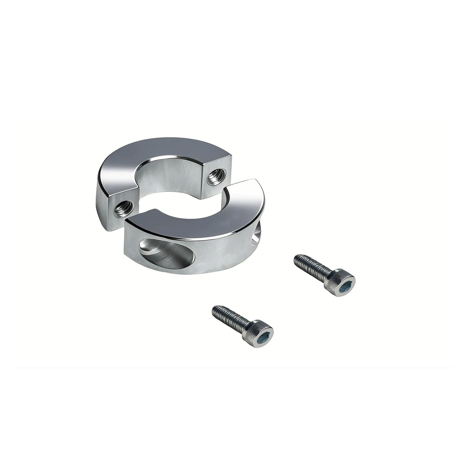 45 Carbon Steel Zinc Plated Double Split Clamp-On Shaft Collars